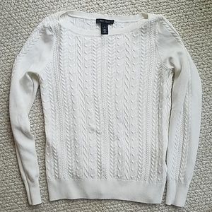 White House Black Market cable knit sweater